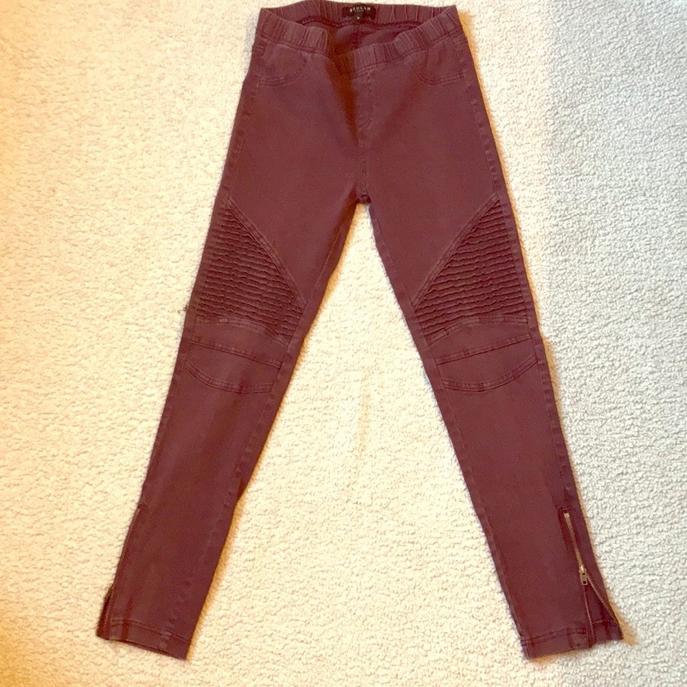 🚫Sold🚫 Wine moto jeggings
